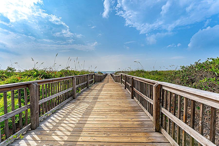 Boardwalk to Folly Field Beach