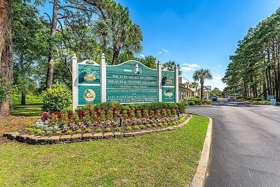 Hilton Head Beach and Tennis Resort sign